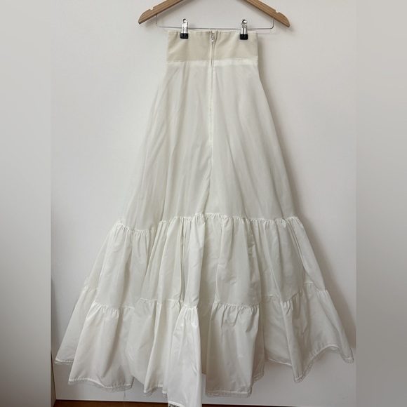 Ivory Crinoline Petticoat Ruffle Volume Maxi Length - Picture 6 of 12